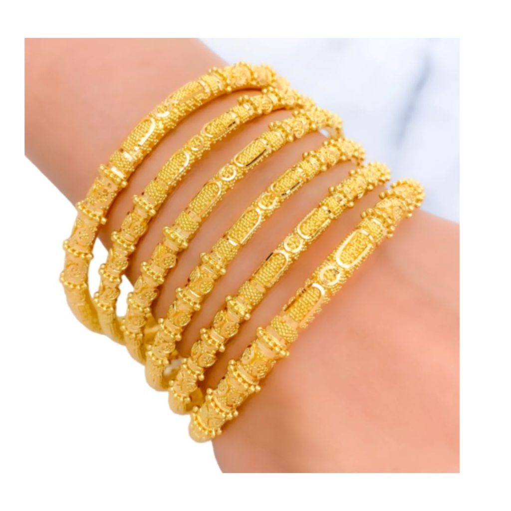 Simple gold bangle design 3