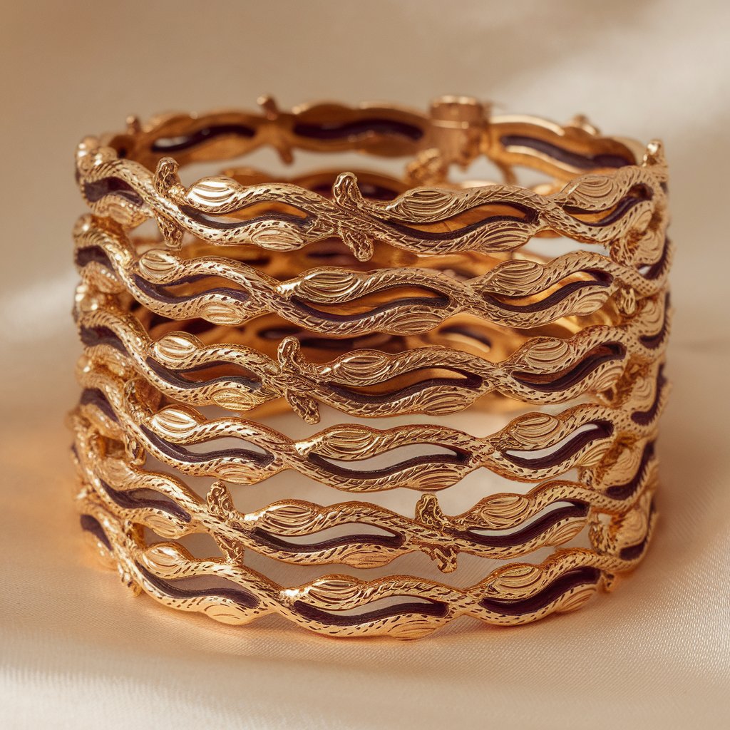 modern gold bangles design 2